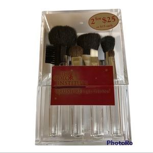 Brush Set of 7 The Color Institute Acrylic Case and Handles